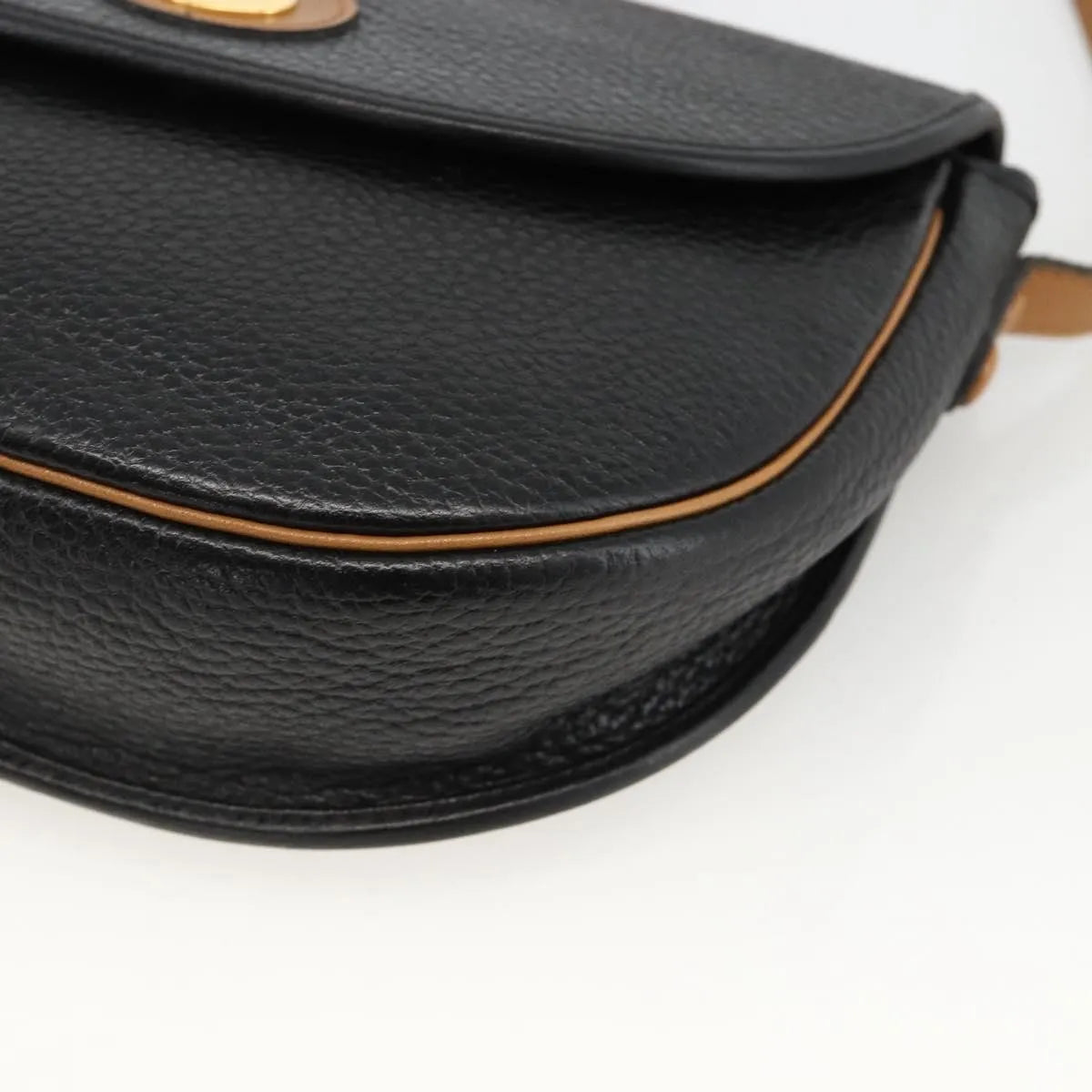 Christian Dior CD Shoulder bag Leather, Black, Leather, Shoulder Bag