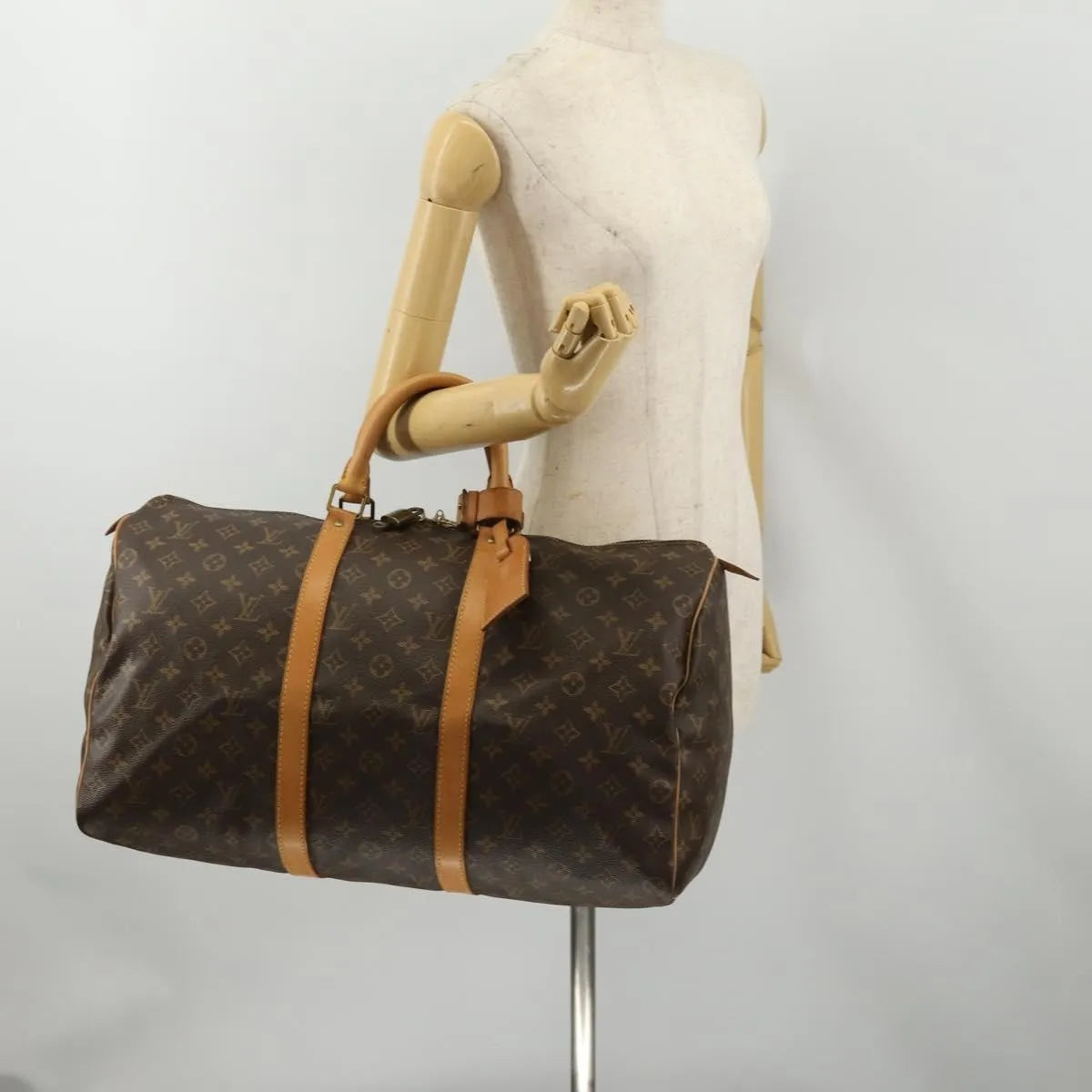 Louis Vuitton Keepall Monogram Canvas, Brown, Canvas, Travel Bag