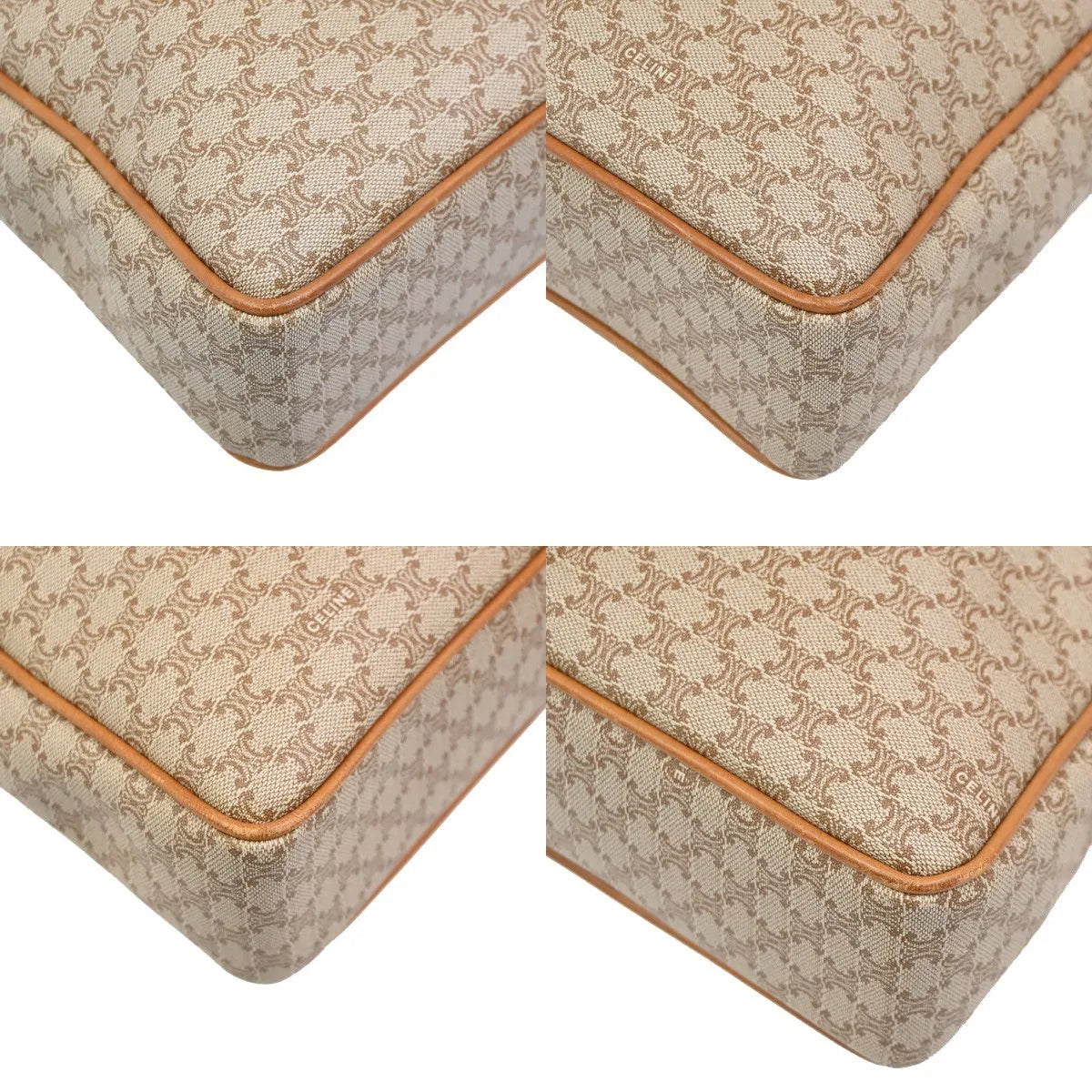 Celine Macadam Canvas and leather, Brown, Canvas, Briefcase