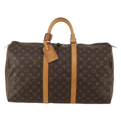 Louis Vuitton Keepall Monogram Canvas, Brown, Canvas, Travel Bag
