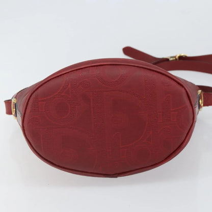 Christian Dior Vintage Trotter Canvas, Red, Canvas, Shoulder Bag