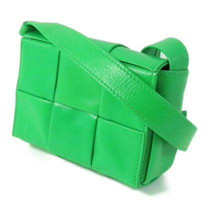 Bottega Veneta Candy Cassette Maxi Intrecciato Leather, Green, Leather, Crossbody Bag