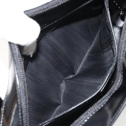 Gucci Vintage G logo Leather, Black, Patent Leather, Shoulder Bag