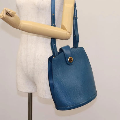 Louis Vuitton Cluny Epi Leather, Blue, Leather, Shoulder Bag