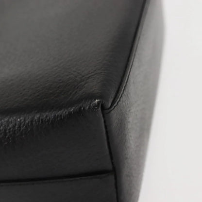 Gucci Vintage Bamboo Handle Leather, Black, Leather, Handbag