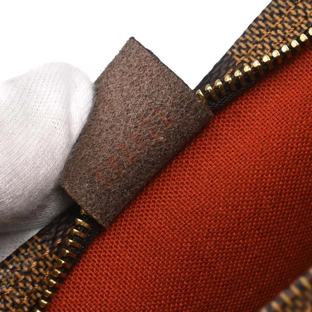 Louis Vuitton Trousse Make Up Damier, Brown, Canvas, Clutch