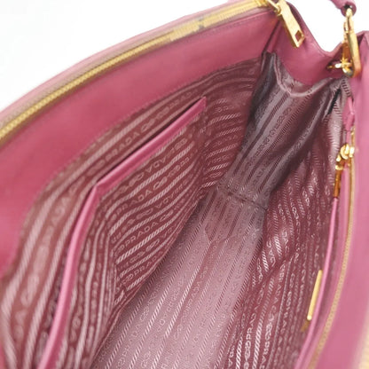 Prada Lux Open Tote Saffiano Leather, Pink, Leather, Tote Bag