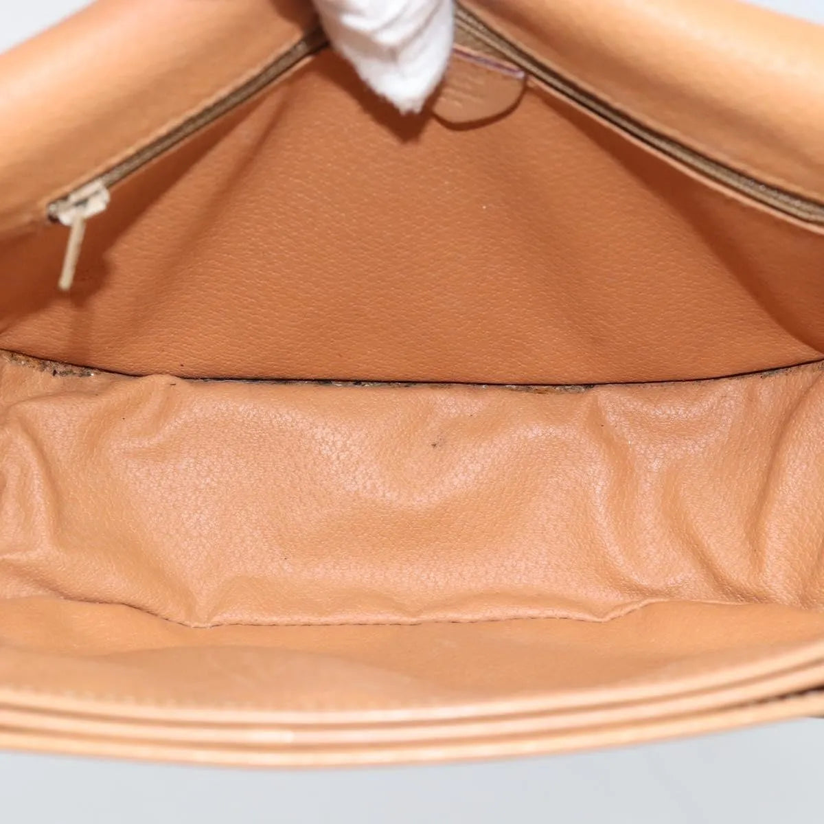 Celine Vintage Macadam Canvas and Leather, Brown, Canvas, Shoulder Bag