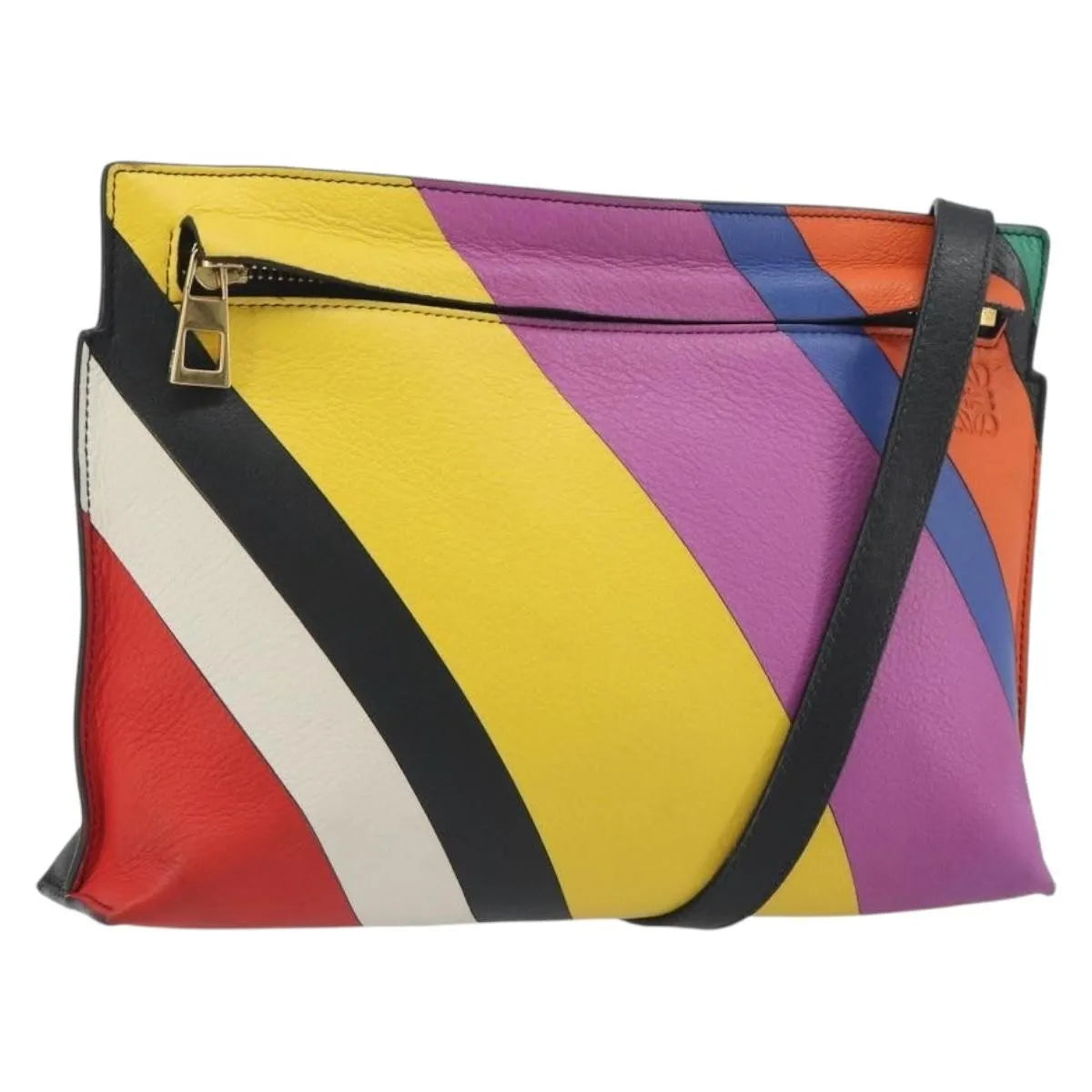 Loewe T Messenger Leather, Multicolour, Leather, Shoulder Bag