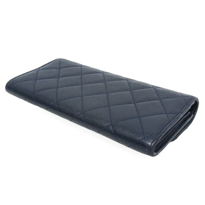 Chanel Matelasse Zippy CC, Navy, Calfskin, Wallet