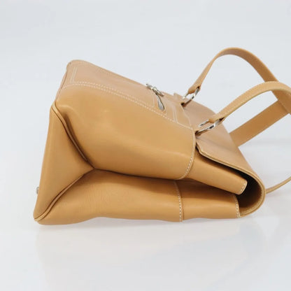Salvatore Ferragamo Gancini Tote Leather, Beige, Leather, Tote Bag