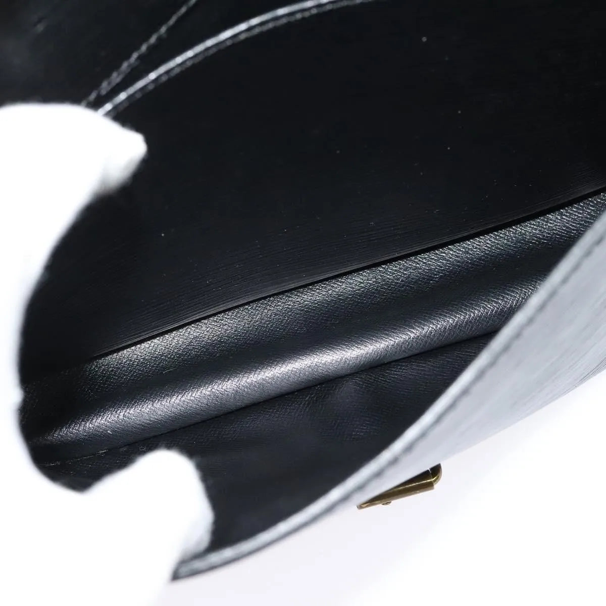 Louis Vuitton Cartouchiere Epi Leather, Black, Leather, Shoulder Bag