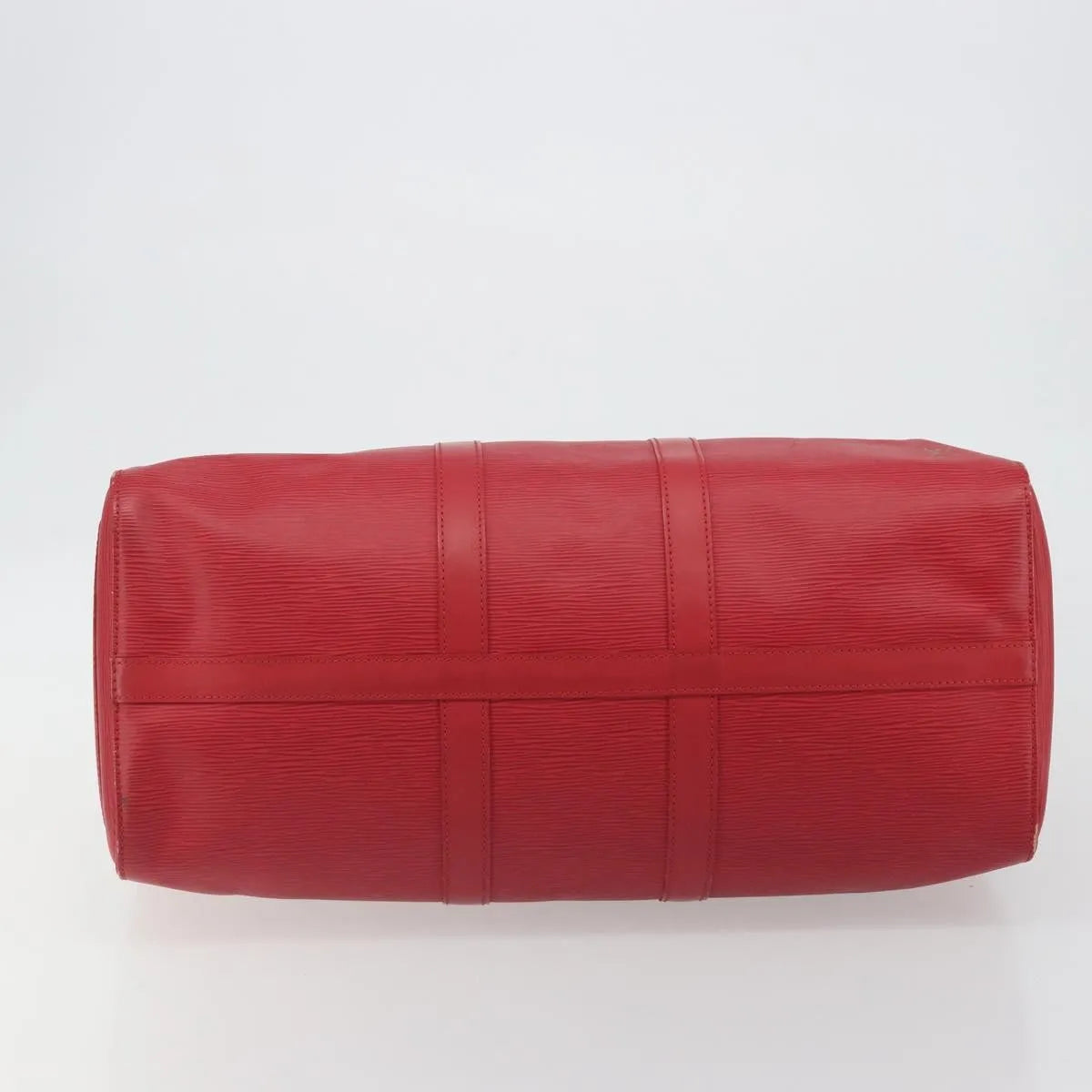 Louis Vuitton Keepall Epi, Red, Leather, Travel Bag