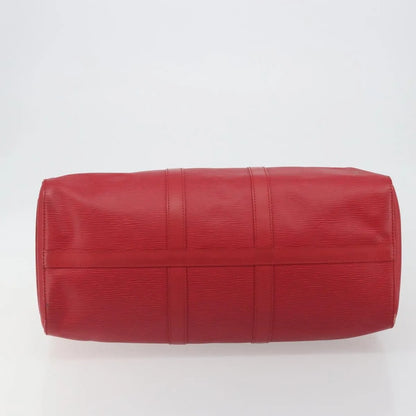 Louis Vuitton Keepall Epi, Red, Leather, Travel Bag