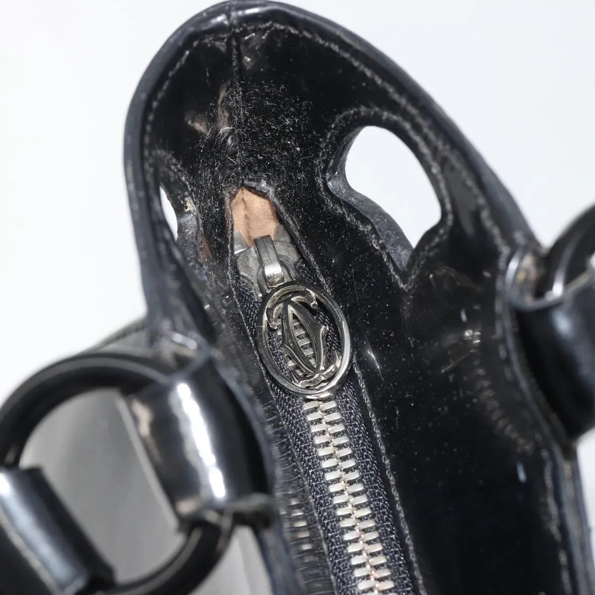 Cartier Marcello Patent leather, Black, Patent Leather, Handbag