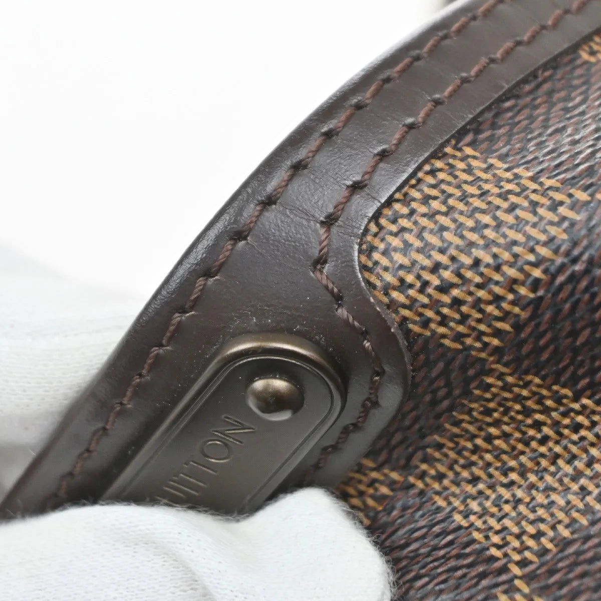 Louis Vuitton Bloomsbury Damier, Brown, Canvas, Shoulder Bag