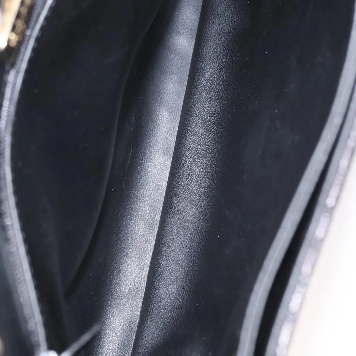 Bally Vintage Chain Quilted Leather, Black, Leather, Shoulder Bag