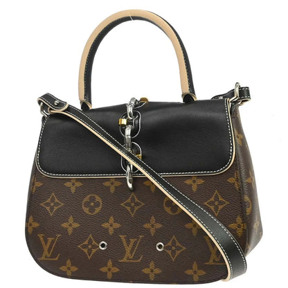Louis Vuitton Chain It Monogram Canvas with Leather, Brown, Canvas, Handbag
