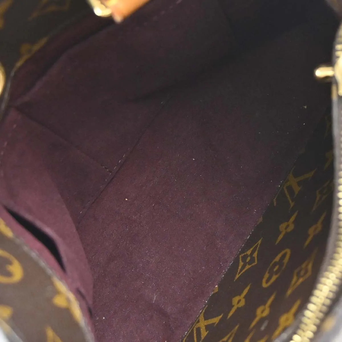 Louis Vuitton Montaigne Monogram, Brown, Canvas, Handbag