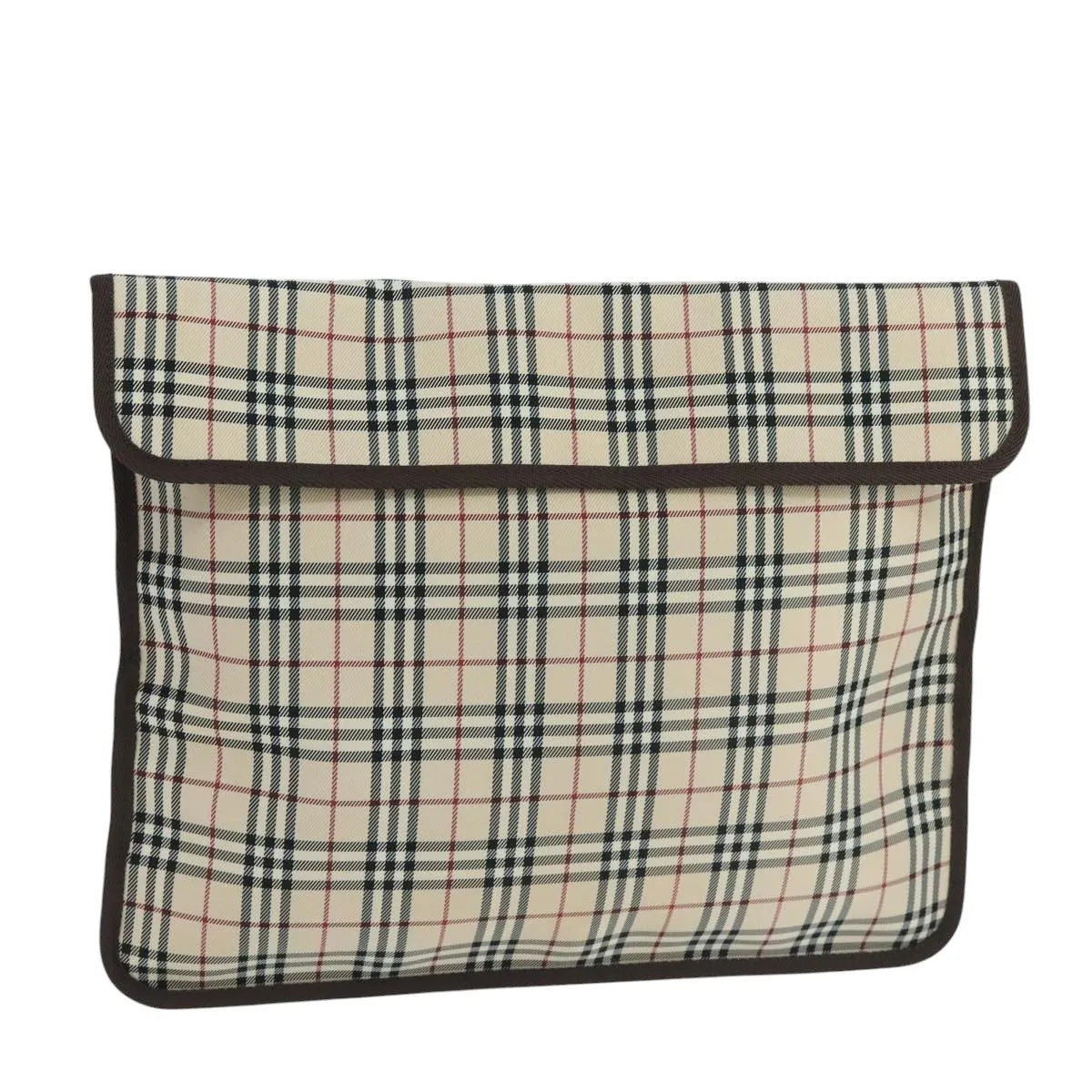 Burberry Nova check Pochette Canvas, Beige, Canvas, Clutch