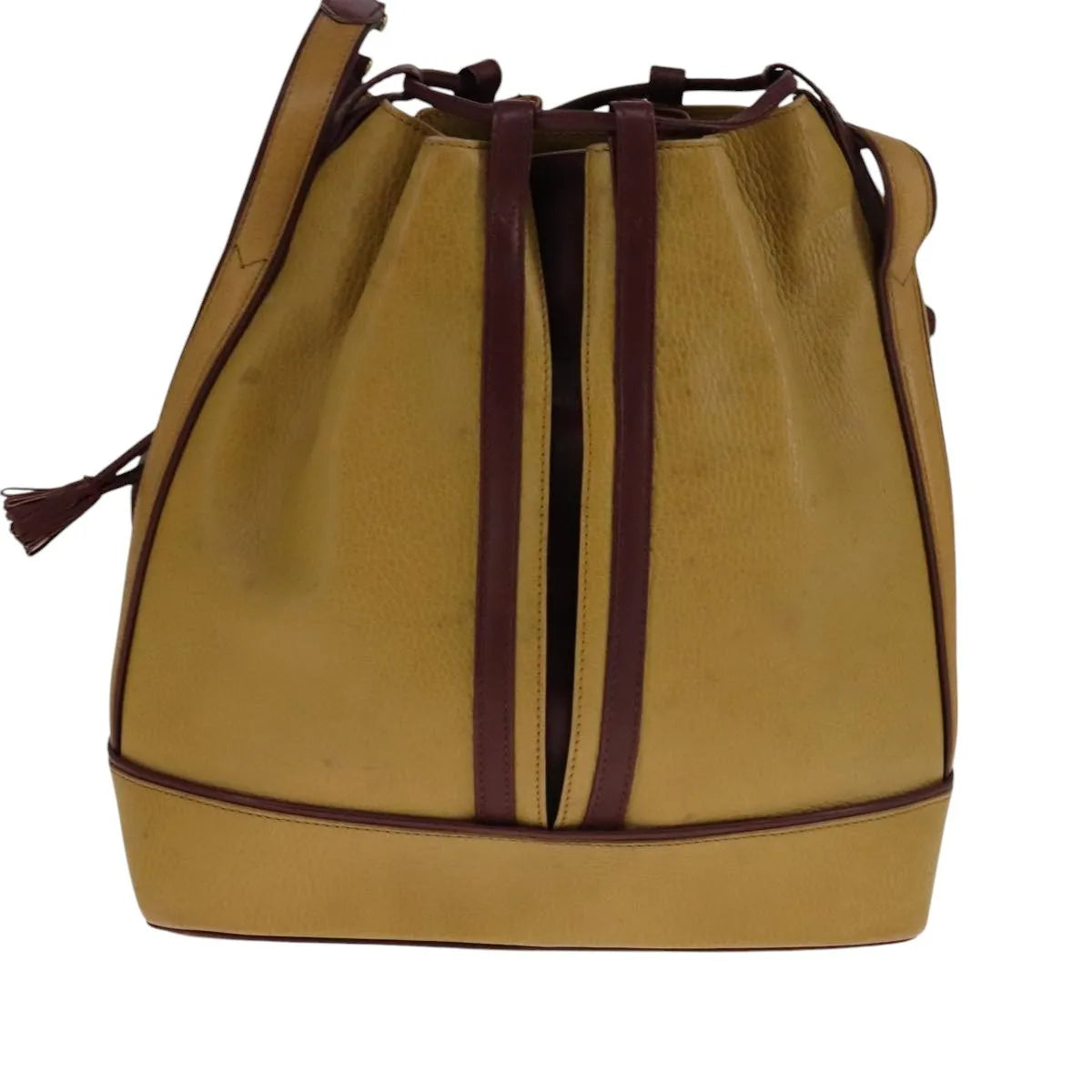 cartier Must de Cartier seau Leather, Yellow, Leather, Shoulder Bag
