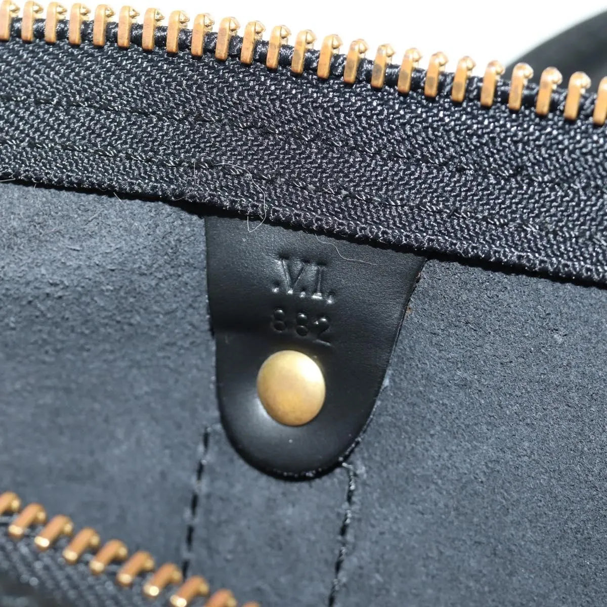 Louis Vuitton Keepall Epi Leather, Black, Leather, Travel Bag