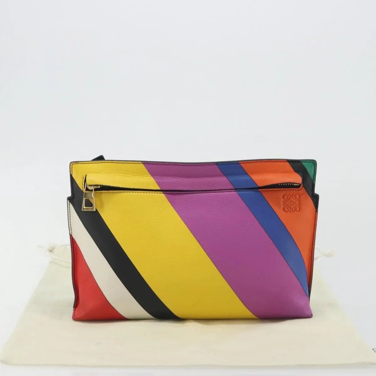 Loewe T Messenger Leather, Multicolour, Leather, Shoulder Bag