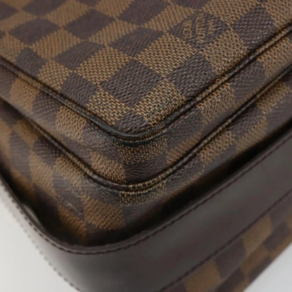 Louis Vuitton Naviglio Damier, Brown, Canvas, Shoulder Bag