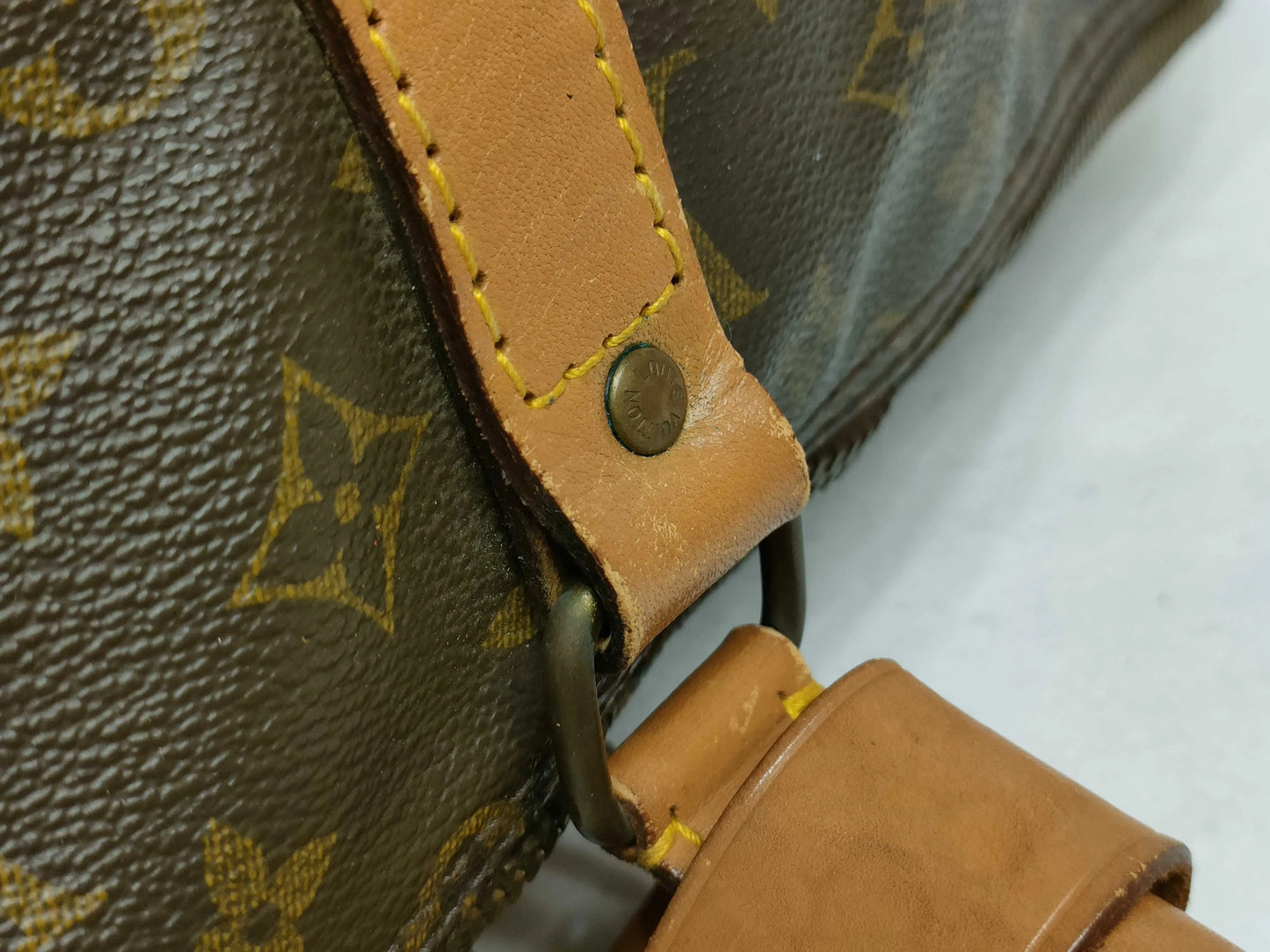 Louis Vuitton Keepall Monogram Canvas, Beige, Canvas, Travel Bag