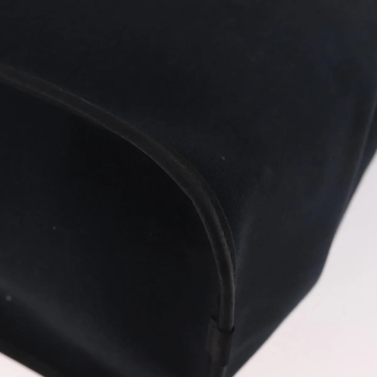 Hermes Cabag Elan Toile and Leather, Black, Canvas, Shoulder Bag