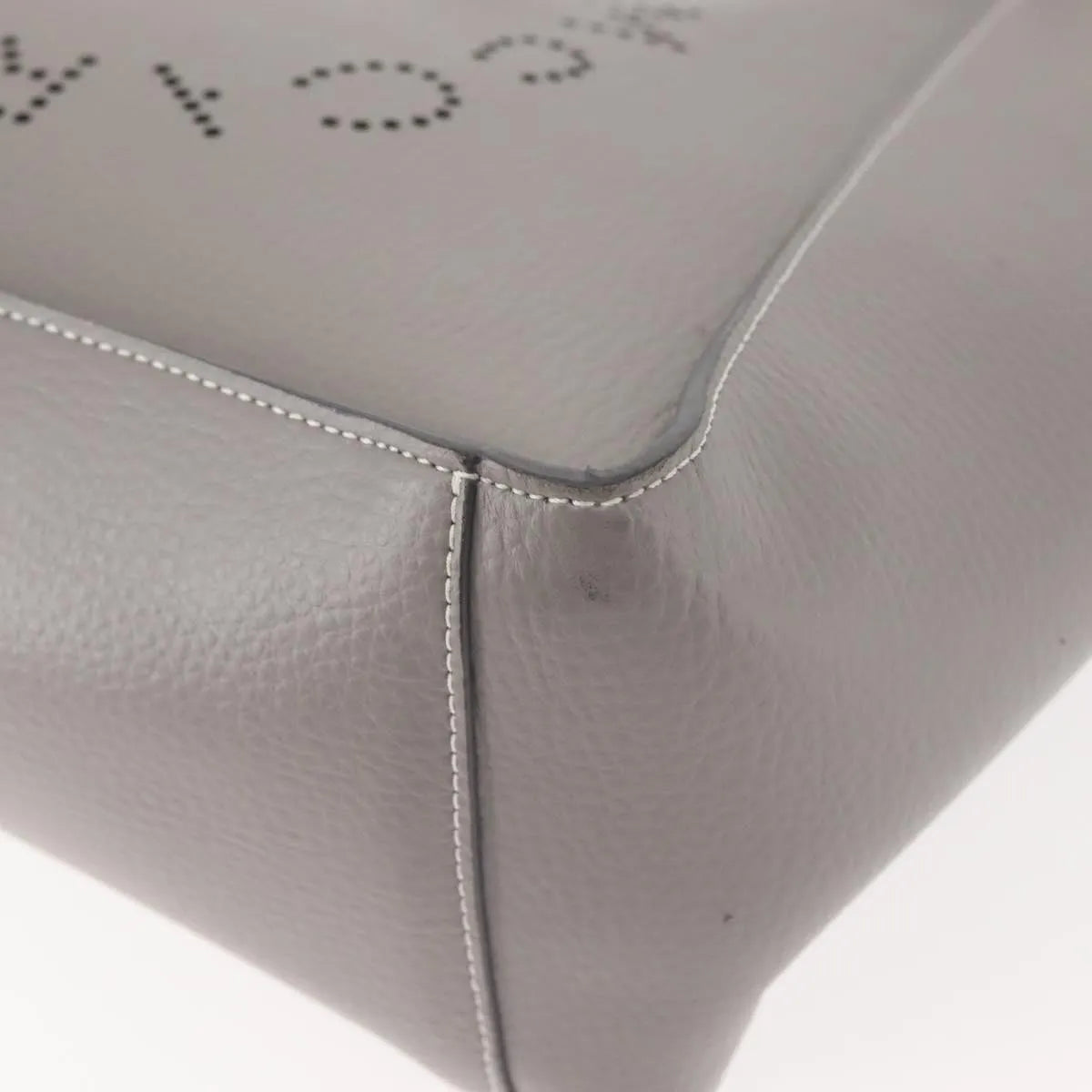 Stella McCartney Alter Tote Leather, Gray, Leather, Tote Bag