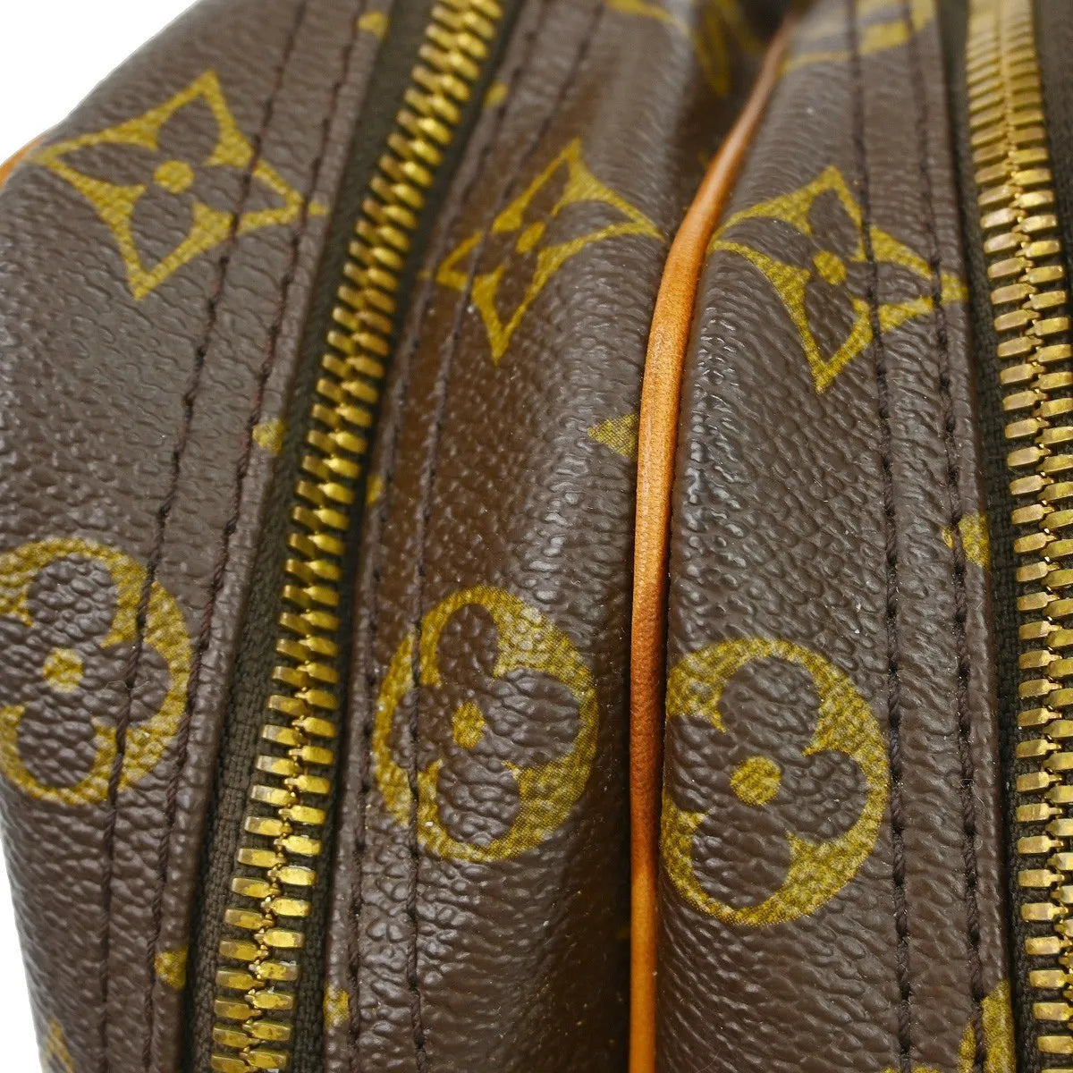 Louis Vuitton Reporter Monogram Canvas, Brown, Canvas, Shoulder Bag