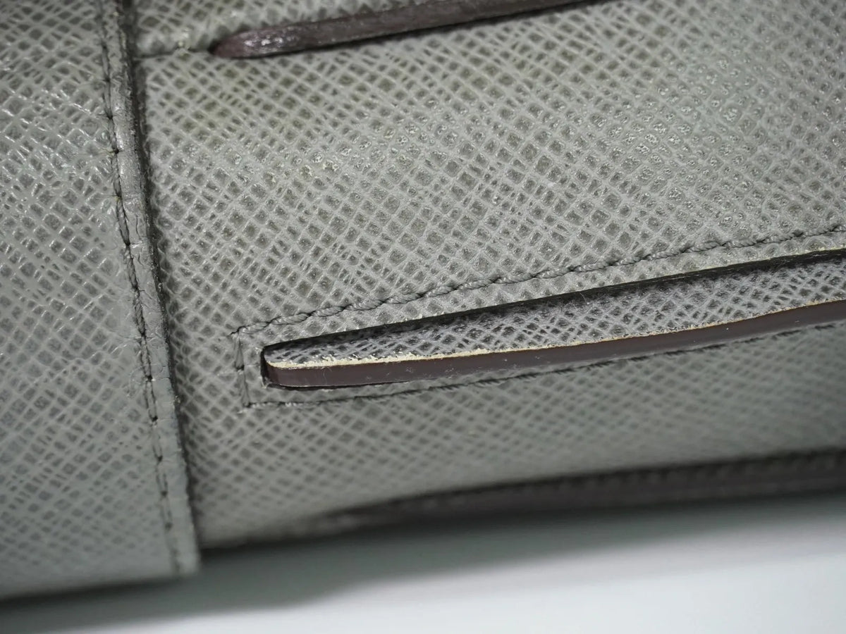 Louis Vuitton Roman Taiga Leather, Gray, Leather, Shoulder Bag