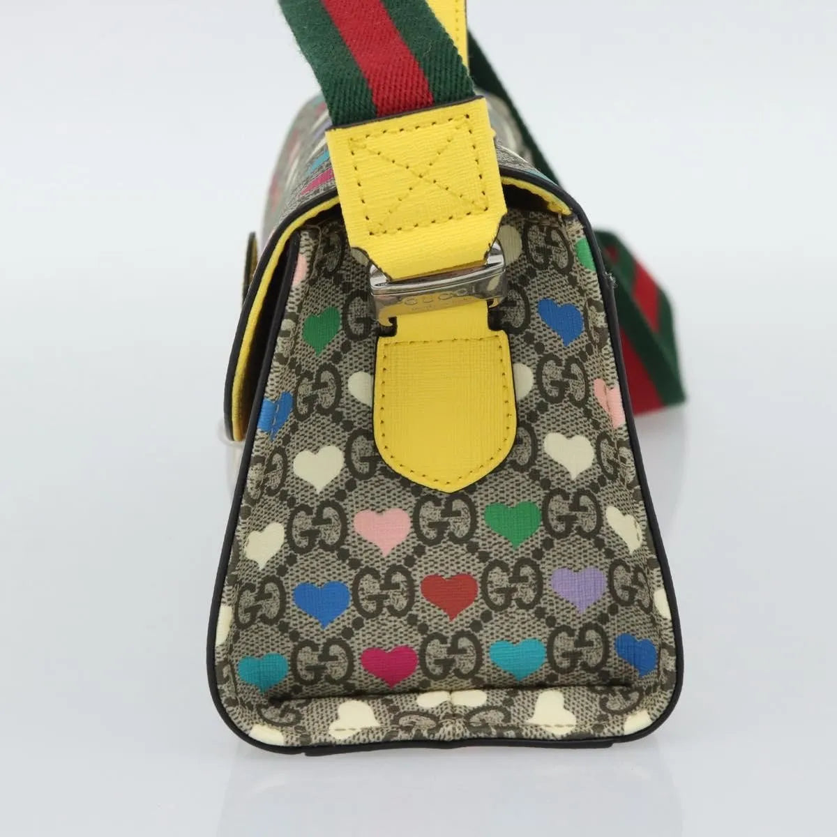 Gucci Children's Top Handle Flap Printed GG Coated Canvas, Beige, Canvas, Handbag