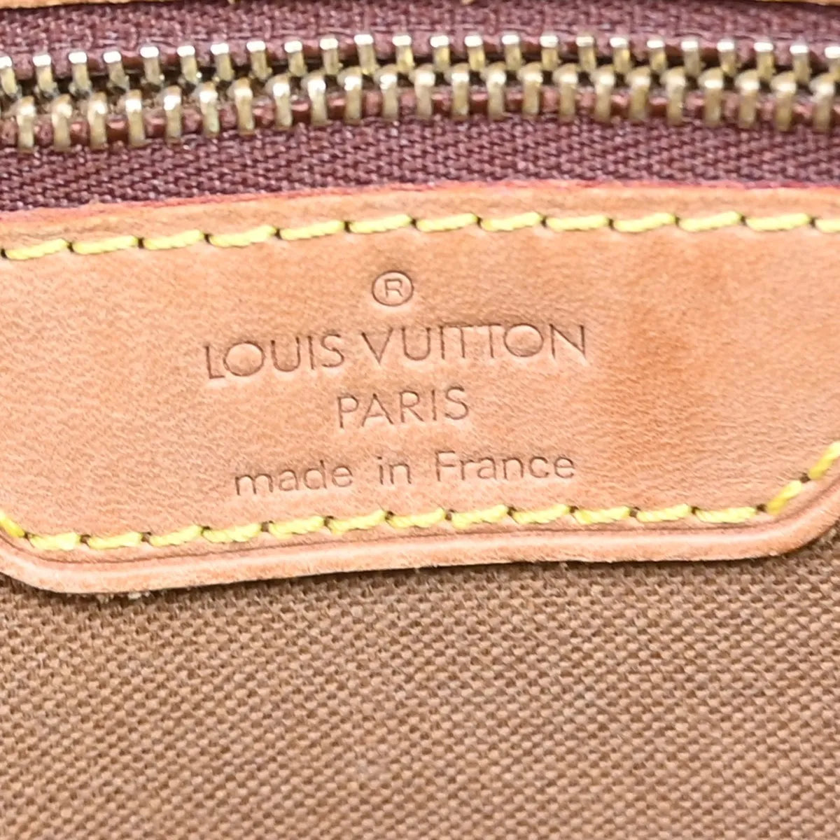 Louis Vuitton Cabas Mezzo Monogram Canvas, Brown, Canvas, Shoulder Bag