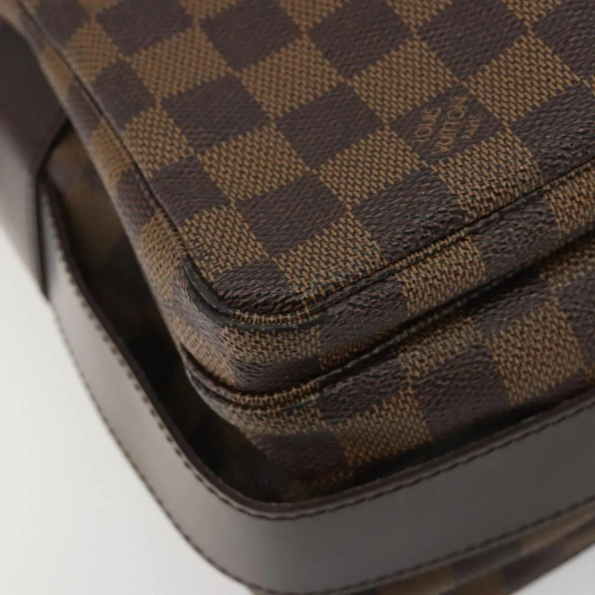 Louis Vuitton Naviglio Damier, Brown, Canvas, Shoulder Bag