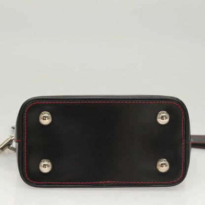 Louis Vuitton Suhari Lockit Leather, Black, Leather, Handbag