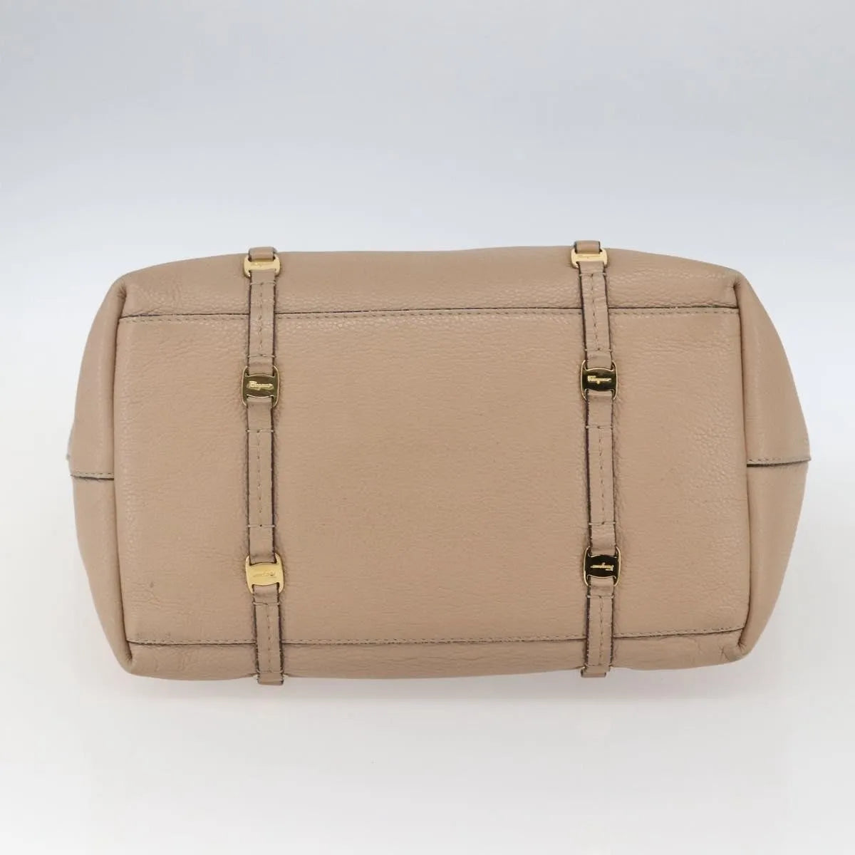 Salvatore Ferragamo Vala tote Leather, Beige, Leather, Tote Bag