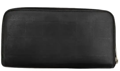 Chanel Logo CC Fermeture zippée ronde leather, Black, Leather, Wallet