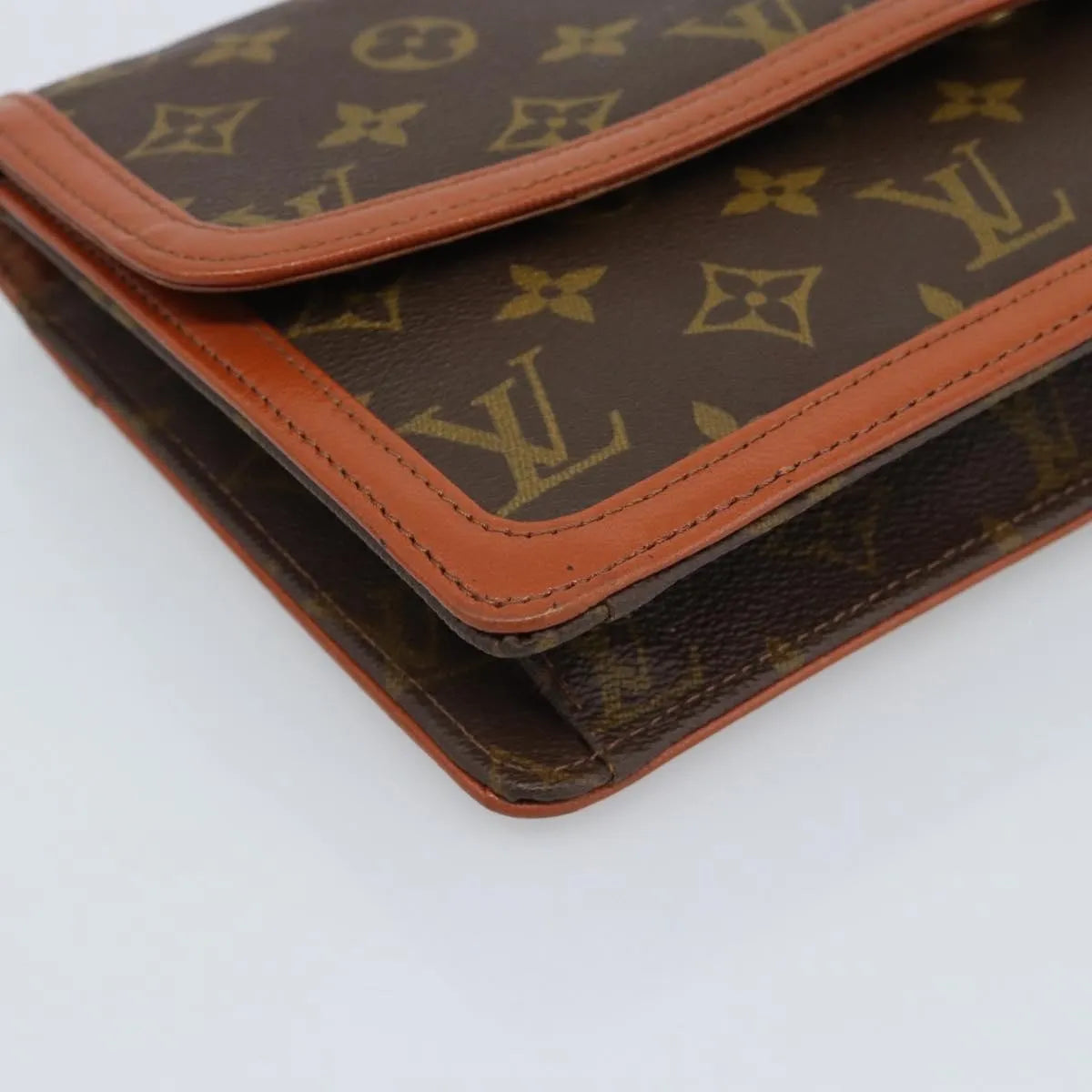 Louis Vuitton Dame Pochette Monogram Canvas, Brown, Canvas, Clutch