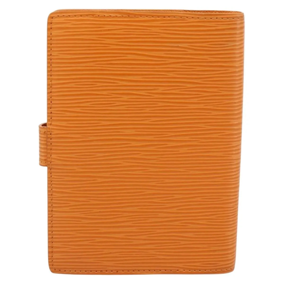 Louis Vuitton Agenda Cover Epi, Orange, Leather, Clutch