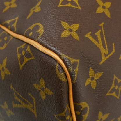 Louis Vuitton Keepall Monogram, Brown, Canvas, Travel Bag