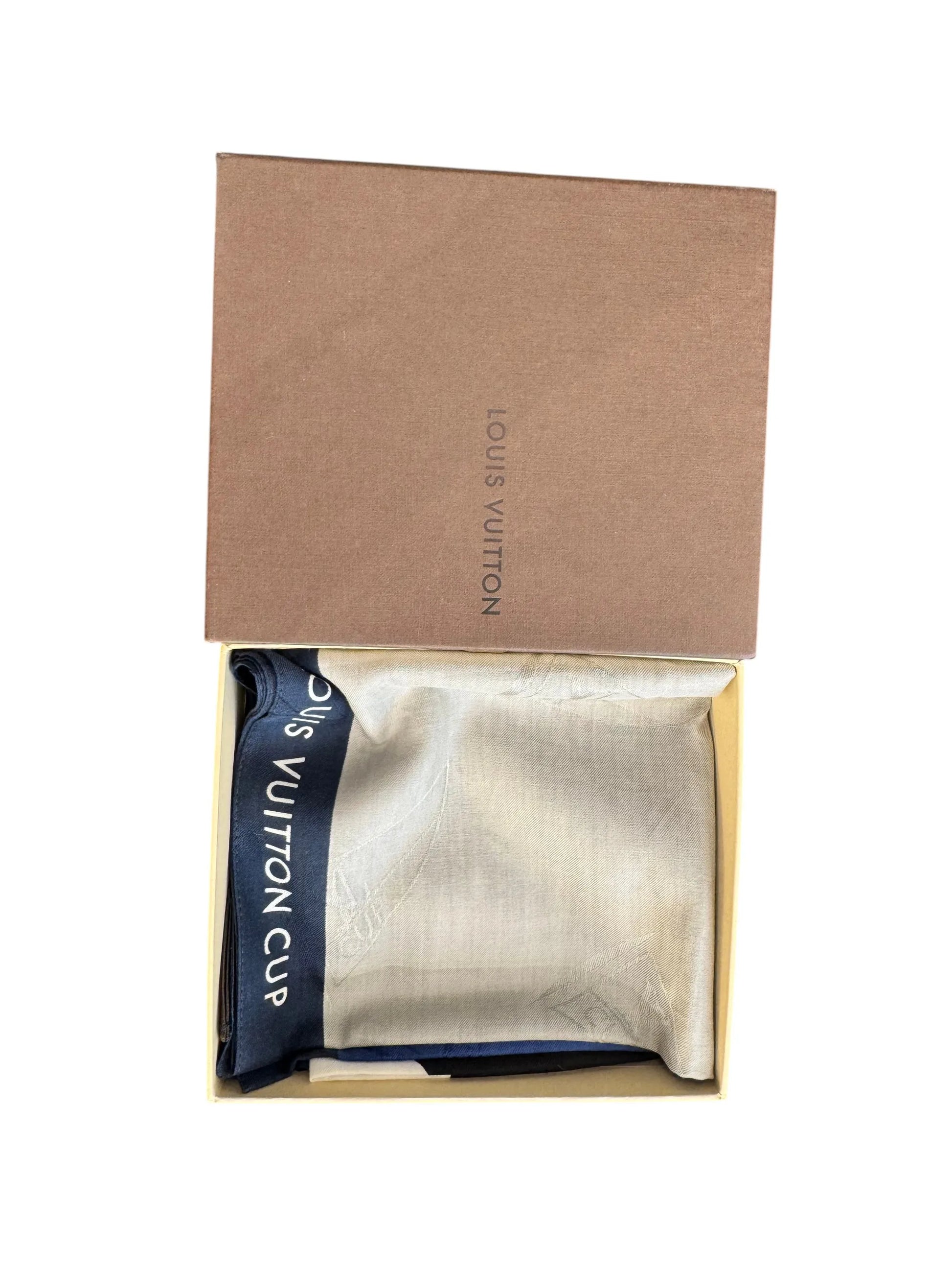 Louis Vuitton Etoile scarf Monogram, Blue, Cotton, Scarf