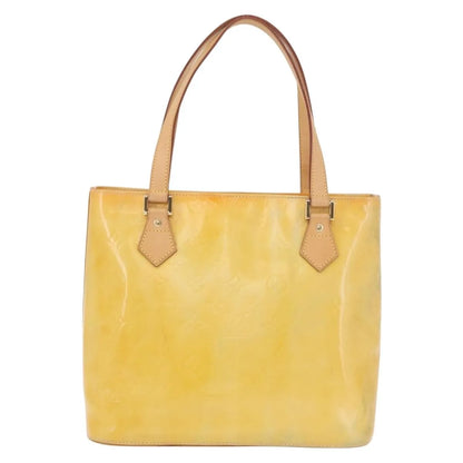 Louis Vuitton Houston Monogram Vernis, Yellow, Patent Leather, Handbag