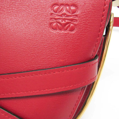 Loewe Metal Gate Leather, Red, Leather, Shoulder Bag