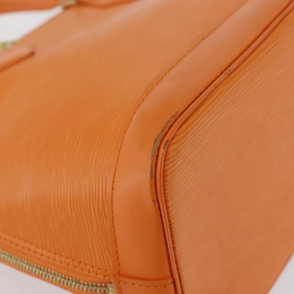 Louis Vuitton Alma Epi, Orange, Leather, Handbag