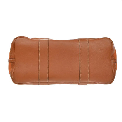 Hermes Garden Party Toile and Leather, Orange, Canvas, Handbag