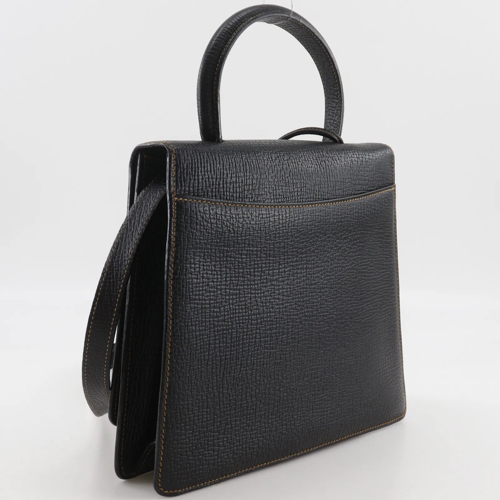 Loewe Barcelona Leather, Black, Leather, Handbag
