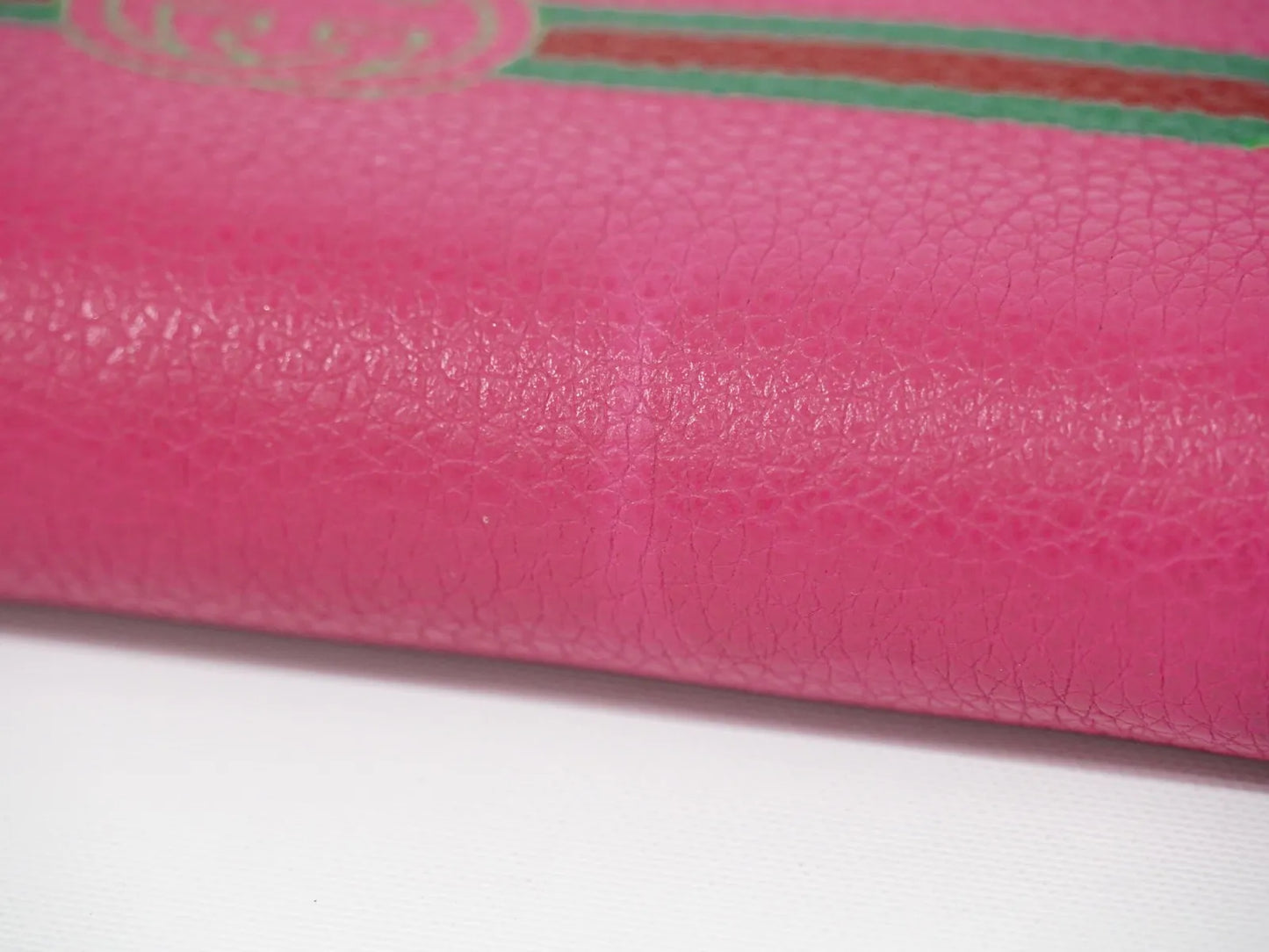 Gucci Vintage Logo Zip Around Leather, Pink, Leather, Wallet