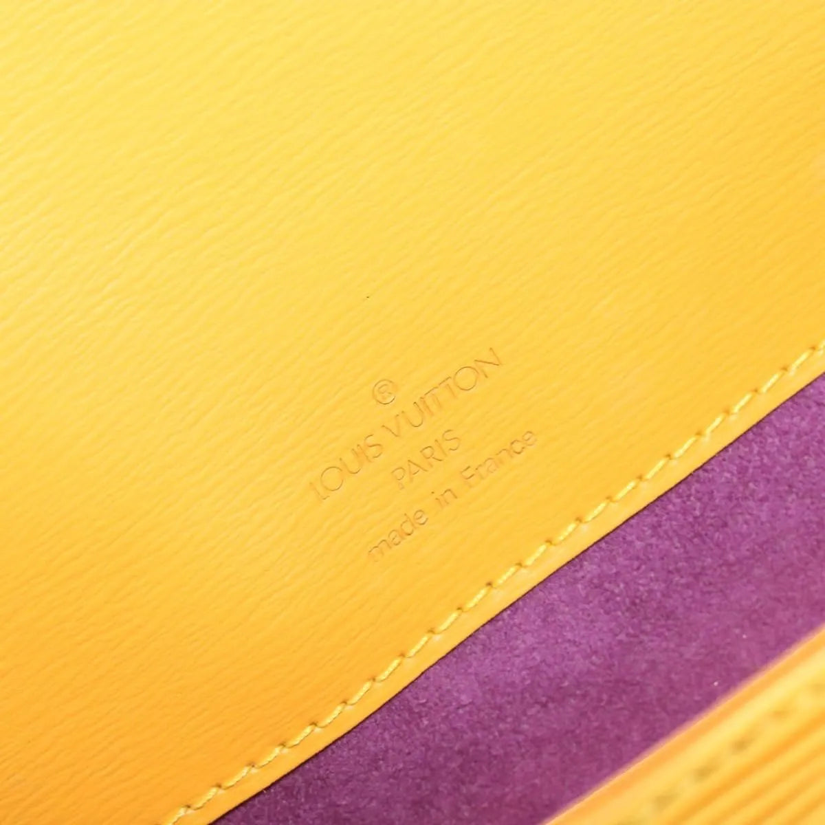 Louis Vuitton Buci Epi Leather, Yellow, Leather, Shoulder Bag